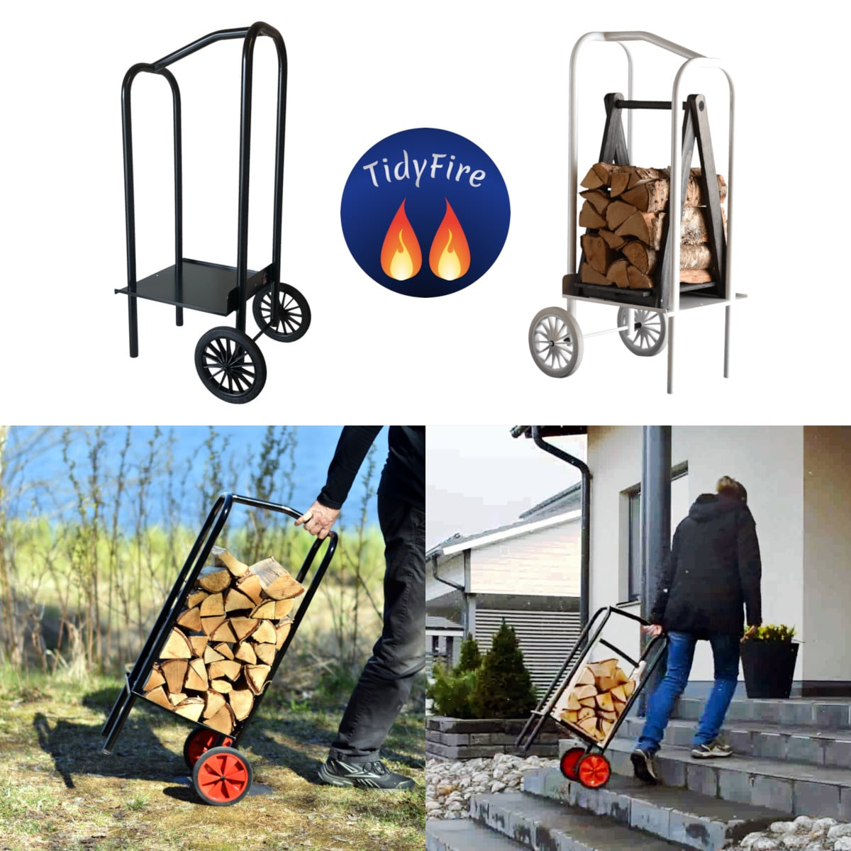 WoodCart raput kulkeva klapiteline - 100% suomalainen