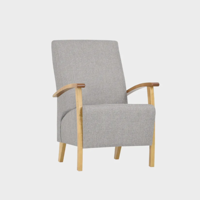 IIVO seniori lepotuoli, korotettu istuinkorkeus, irrotettava vesipestävä verhoilu, myös antibakteerisia verhoilu vaihtoehtoja