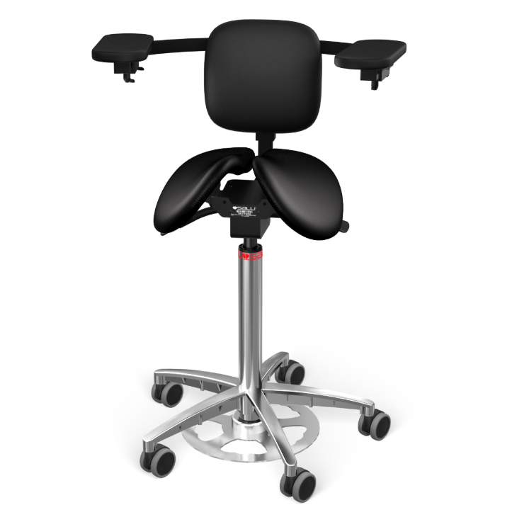 SALLI Expert ergonominen satulatuoli tarkkuutta vaativiin terveydenhuoltoon, laboratorioon, teollisuuteen. OIVAPALVELUT.fi