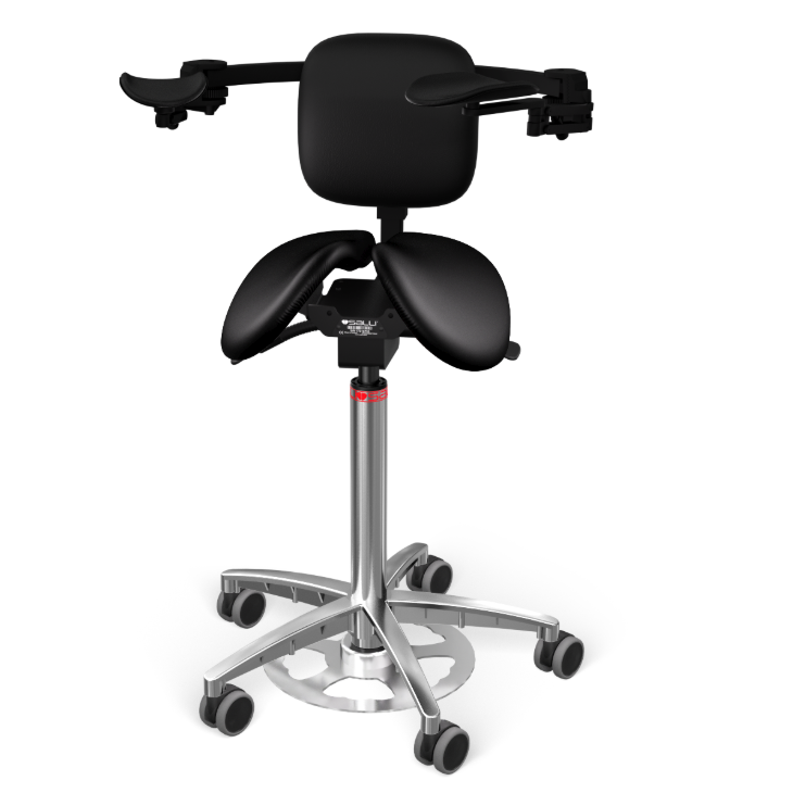 SALLI MICROSCOPE SATULATUOLI ergonominen satulatuoli tarkkuutta vaativiin tehtäviin terveydenhuoltoon, laboratorio työskentelyyn, teollisuuteen. OIVAPALVELUT.fi