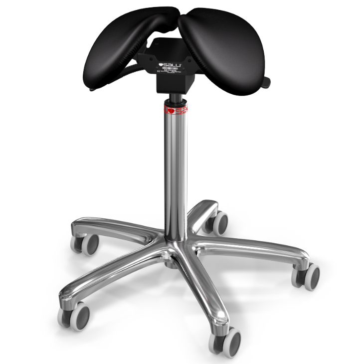 SALLI Strong satulatuoli on suunniteltu tavallista kovempaan käyttöön. Satulatuolissa on vakiona ergonominen muotoilu ja erikoisvahva istuin kestää jopa 150 kg painon. OIVAPALVELUT.fi