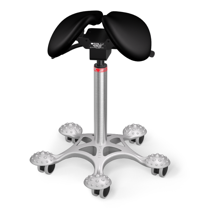 SALLI TWIN SATULATUOLI ergonominen vaihtoehto työtuolille. Useita vaihtoehtoja, kotiin, konttoriin, terveydenhuoltoon, teollisuuteen. Myös ESD ja antimikrobinen. OIVAPALVELUT.fi