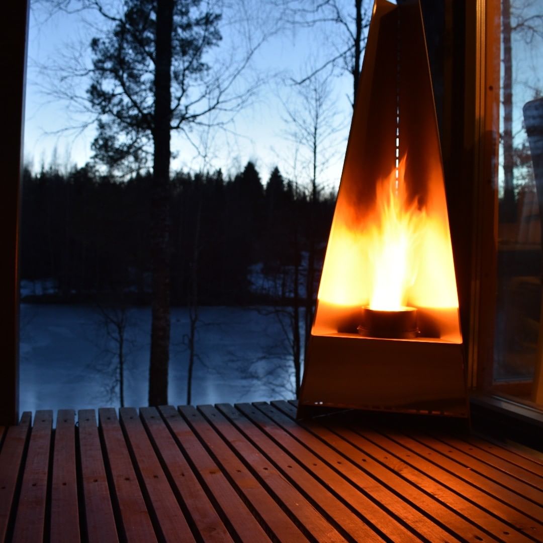 cosyBlaze 10 kWh Außenkamin - saubere Wärme und Atmosphäre