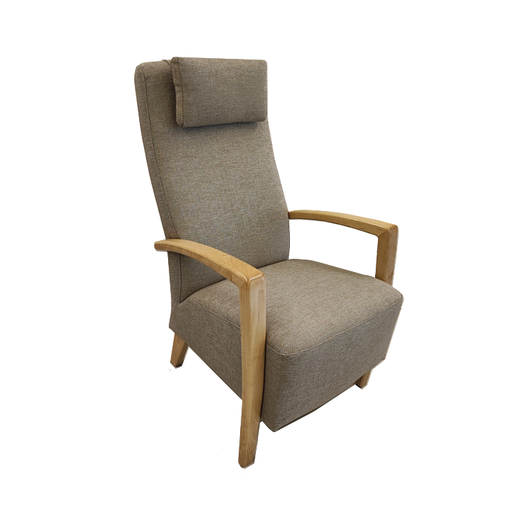 OIVAPALVELUT, OTTO korkeaselkänojainen lepotuoli kotiin tai hoivakotiin, useita vaihtoehtoja seniorimitoitus, korotettu istuinkorkeus, tukevat käsinojat, kosteussuojattu, antibakteerinen verhoilu.