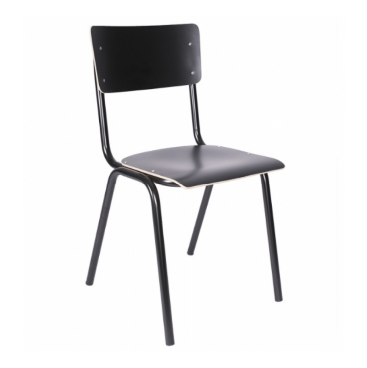 OIVAPALVELUT. SALI edullinen pinottava asiakastuoli kahvioon, kouluun, ruokailutilaan, palvelukotiin tai askartelutilaan. Tuoleissa metallirunko, istuinosat helposti puhdistettavaa laminaattia tai koivuviilua.