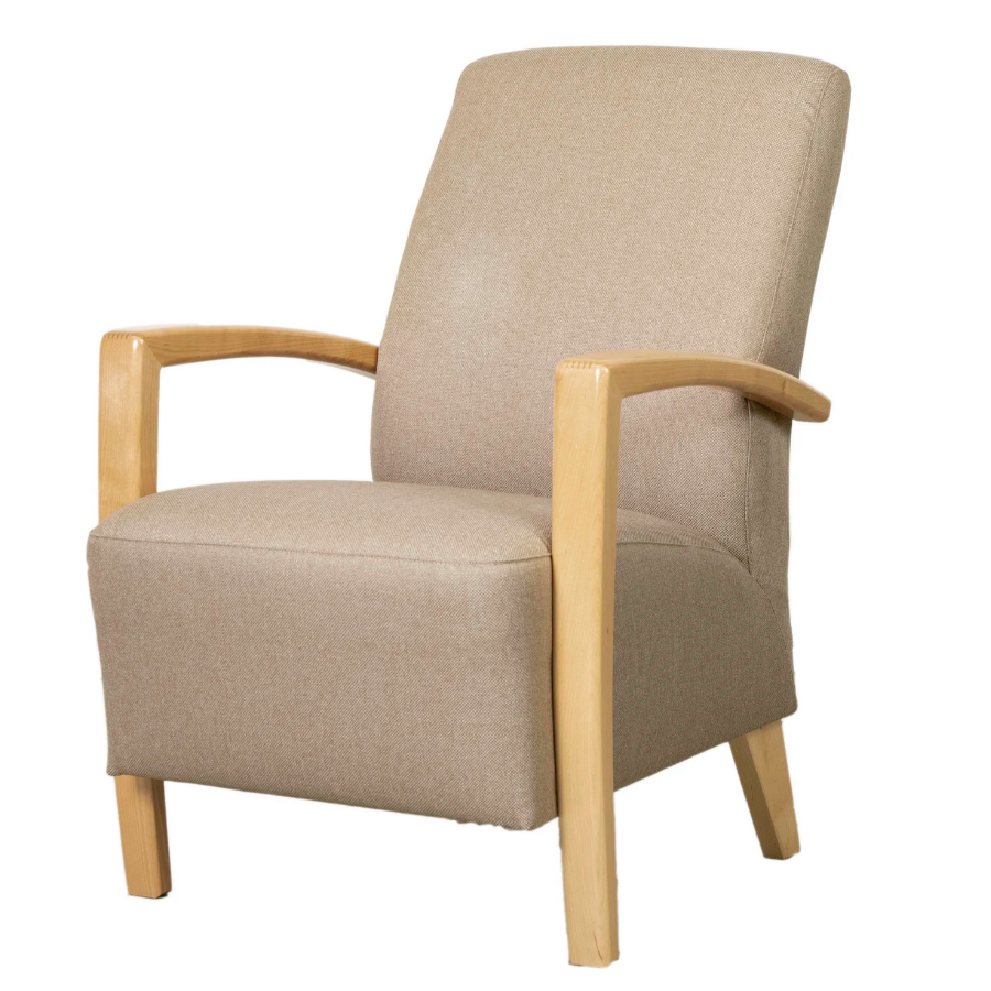 OIVAPALVELUT. SULO korotettu lepotuoli, seniorituoli kotiin tai hoivakotiin. Valittavissa kolme istuinkorkeutta ja antibakteerinen kosteussuojattu verhoilu. 